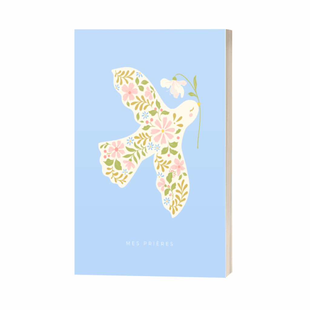 CAHIER DE PRIÈRES 120 pages - Journal de prières lignées - Paix