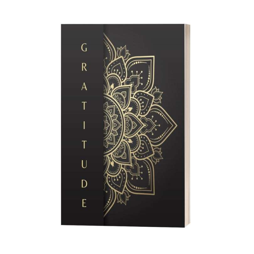 Journal de Gratitude Mandala-Black