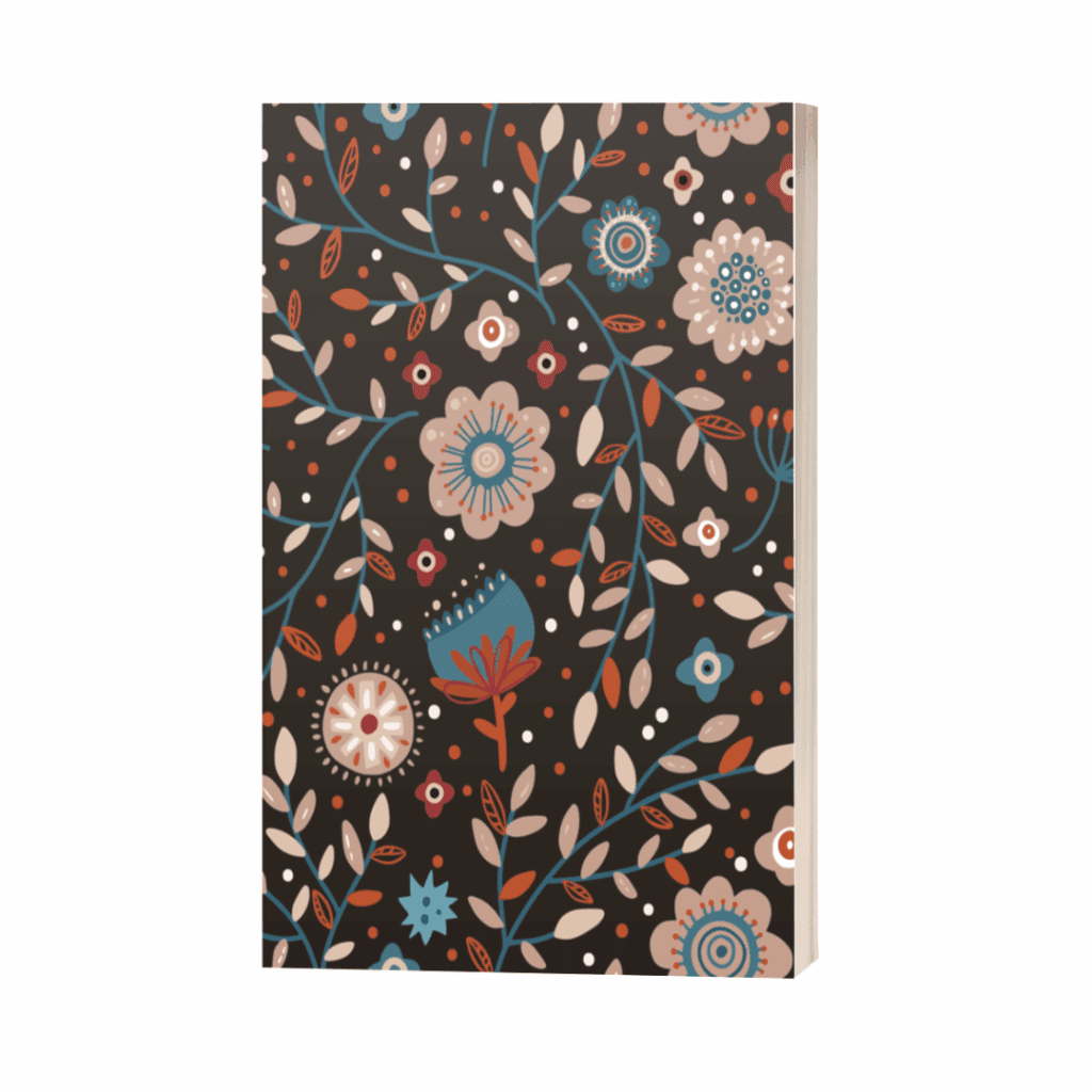 Journal de gratitude 120 pages lignée A5 - Cahier de gratitude Forêt enchantée