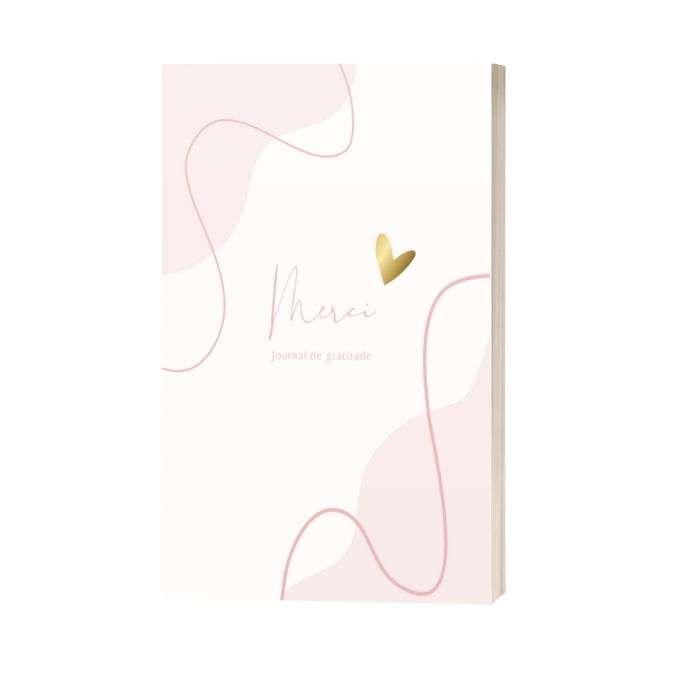 Journal de gratitude 120 pages lignée A5 - Cahier de gratitude Merci